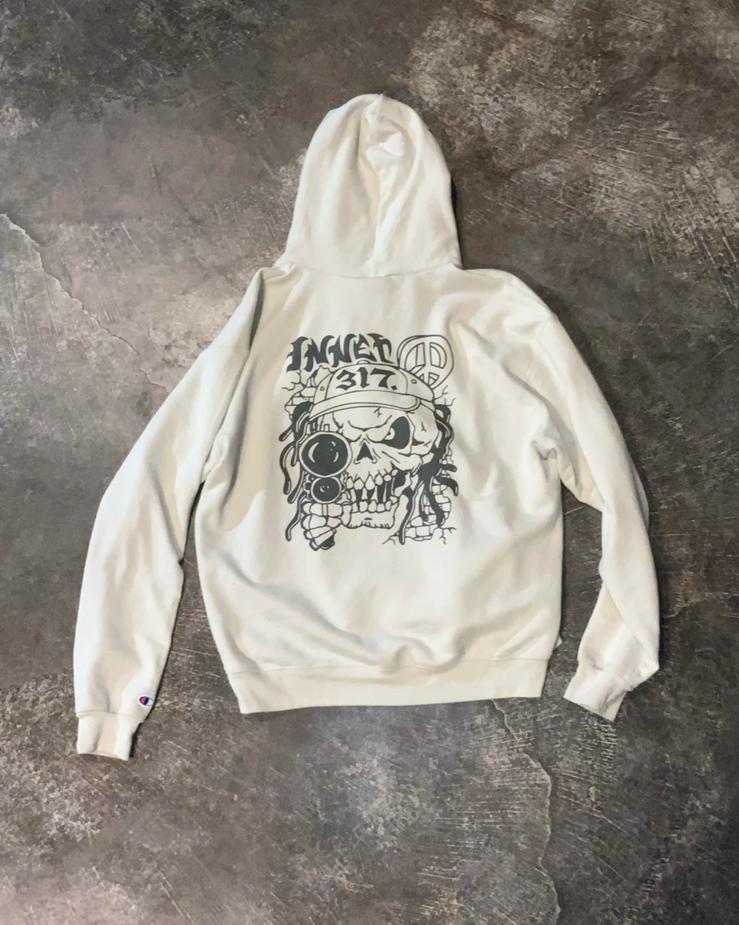 Inner Peace - 317 Skull Hoodie